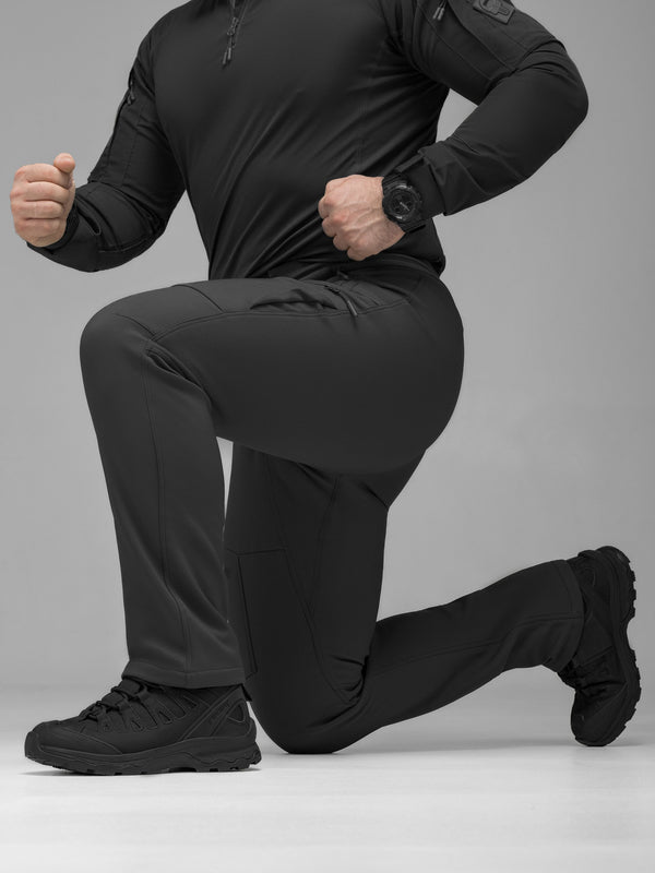 Штани карго тактичні Softshell BEZET Techwear чорний