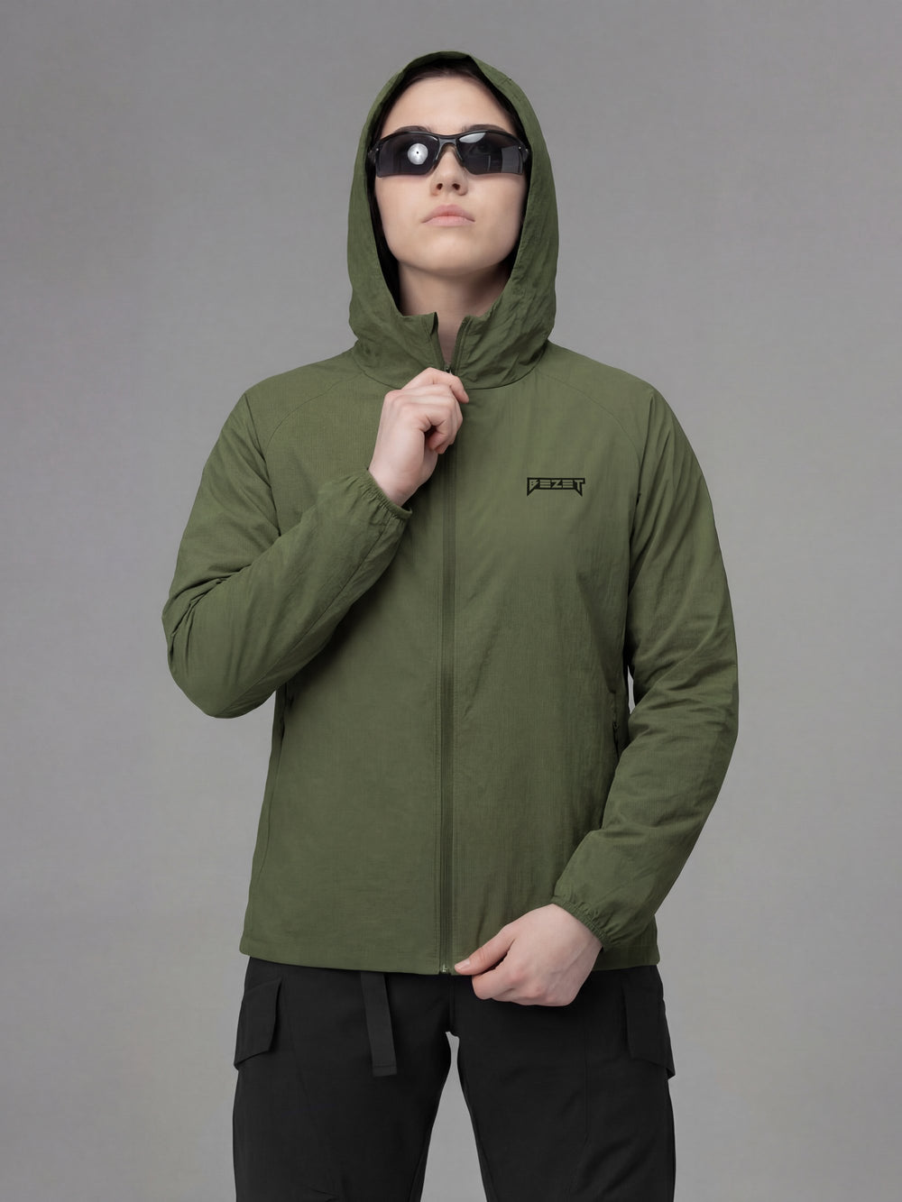 Куртка вітрівка жіноча BEZET Solguard UV 100 хакi