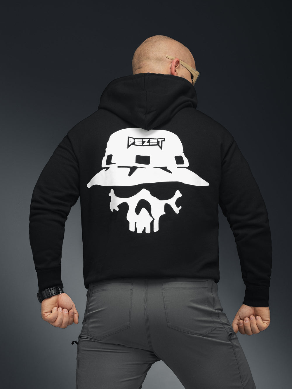 Худі BEZET Skull чорний