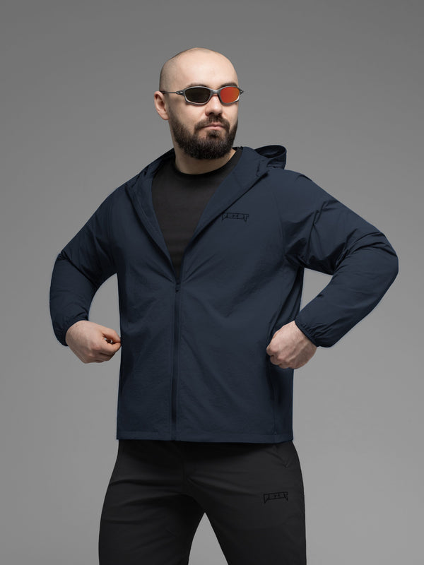 Куртка вітрівка BEZET Solguard UV 100 синій