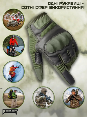 Рукавиці тактичні BEZET Hawk хакі