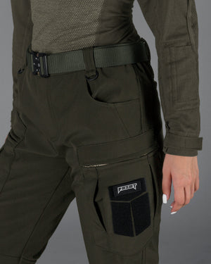 Зимові штани карго тактичні Softshell BEZET Ешелон хакі