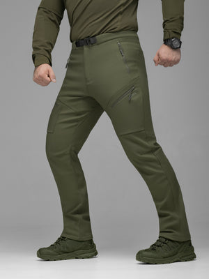Штани карго тактичні Softshell BEZET Techwear хакі
