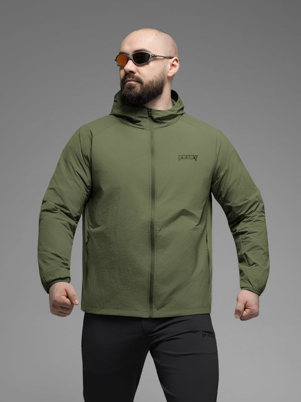 Куртка вітрівка BEZET Solguard UV 100 хакi