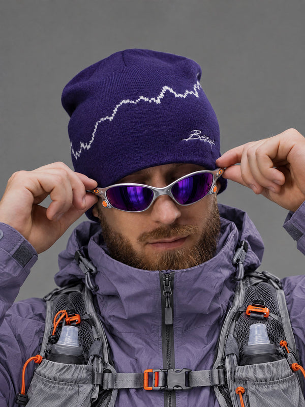 Шапка в'язана BEZET Alpine фіолетовий