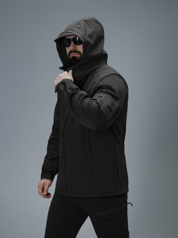 Куртка Softshell BEZET Робокоп GEN.III чорний