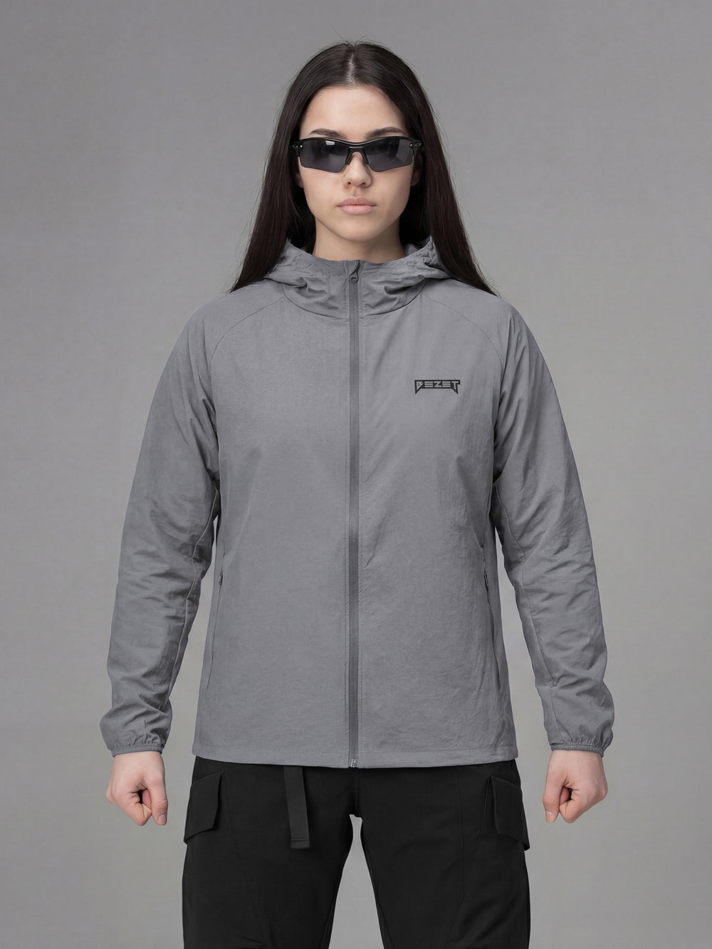 Куртка вітрівка жіноча BEZET Solguard UV 100 сірий
