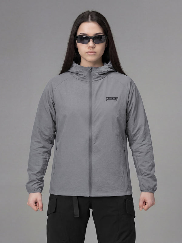 Куртка вітрівка жіноча BEZET Solguard UV 100 сірий