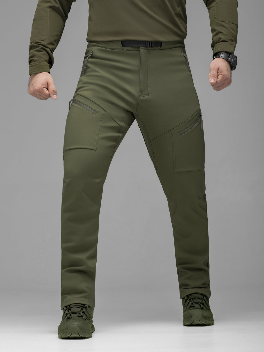 Штани карго тактичні Softshell BEZET Techwear хакі