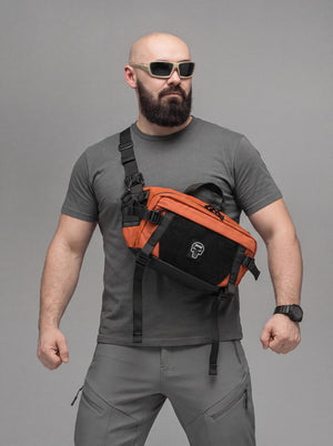 Поясна сумка BEZET Iron помаранчевий