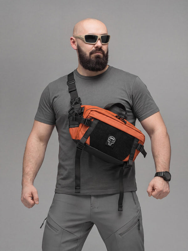 Поясна сумка BEZET Iron помаранчевий