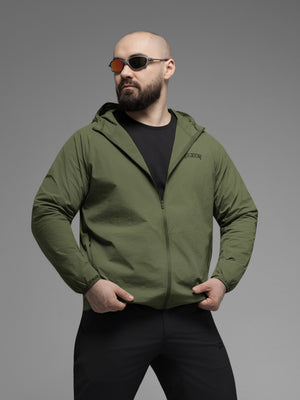 Куртка вітрівка BEZET Solguard UV 100 хакi