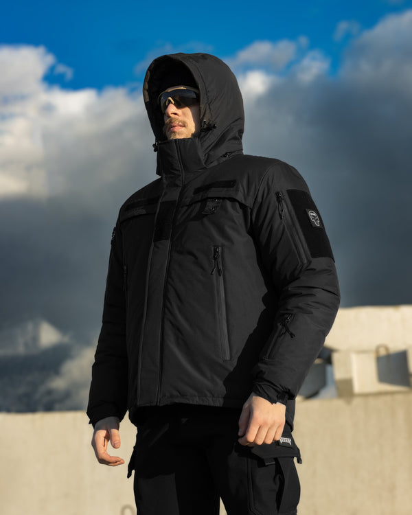 Куртка тактична зимова BEZET Police чорний