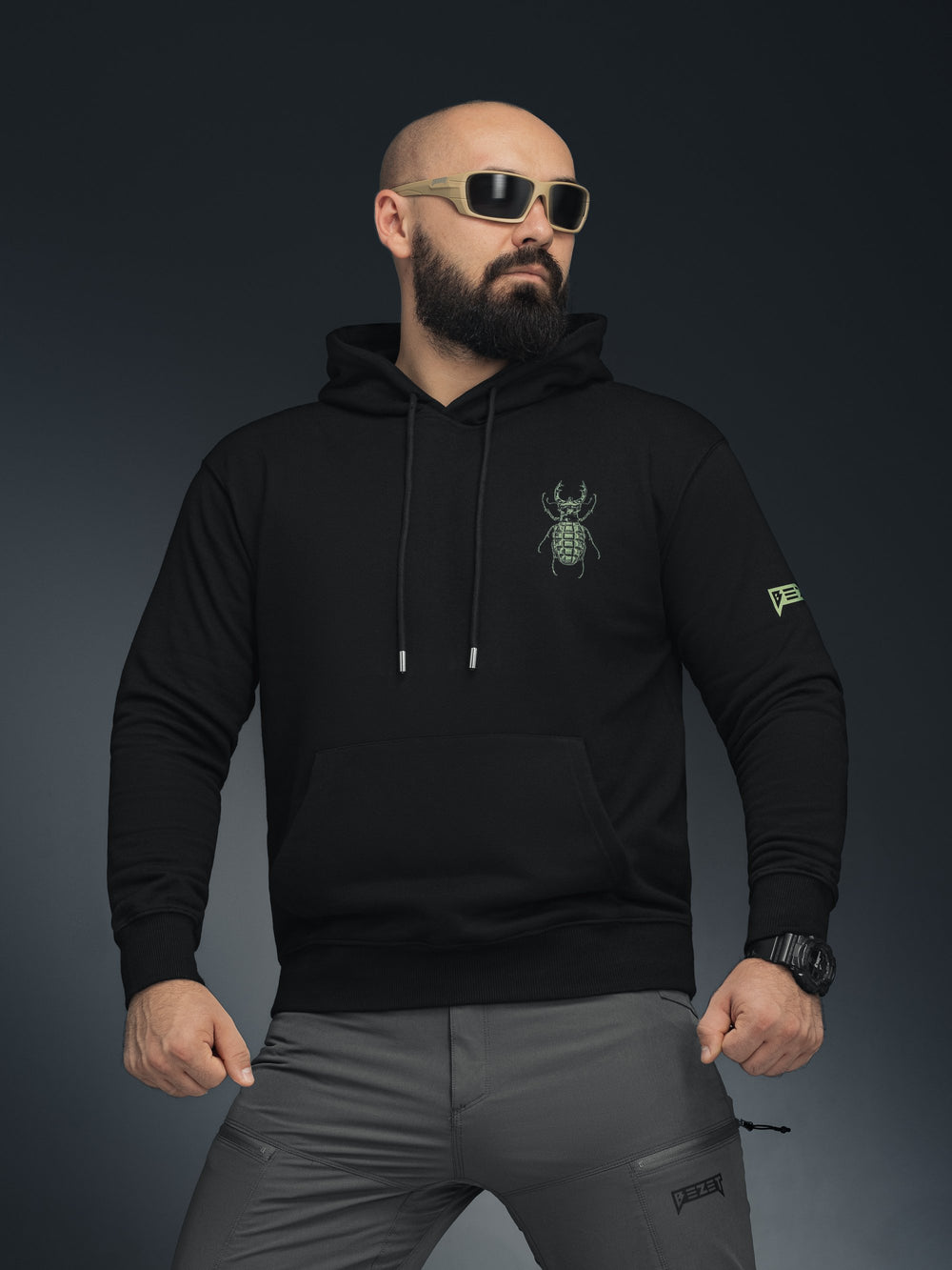 Худі BEZET Scarab Ops чорний