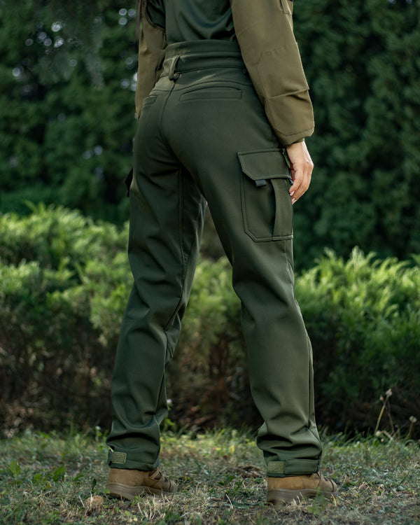 Штани карго теплі жіночі BEZET Titan хакі