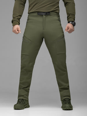 Штани карго тактичні Softshell BEZET Techwear хакі