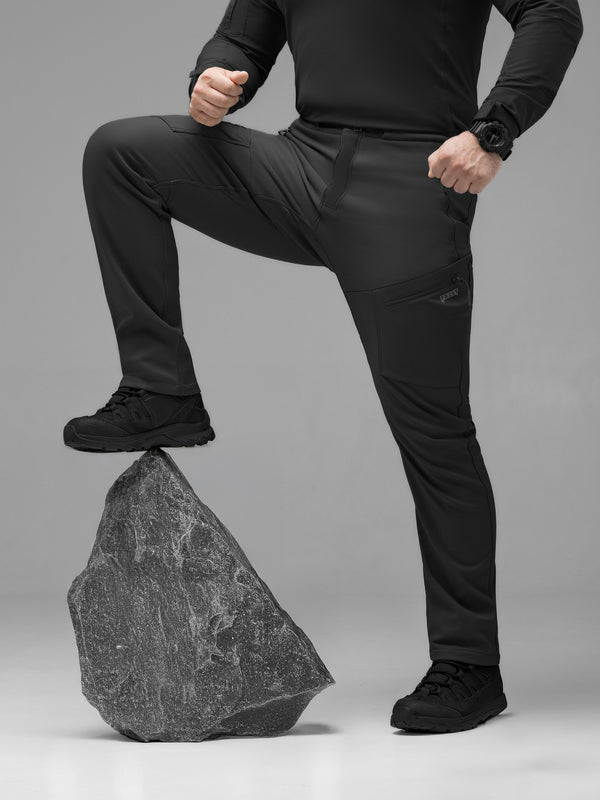 Штани карго тактичні Softshell BEZET Techwear чорний