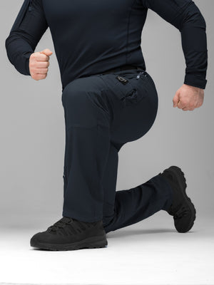 Зимові штани карго тактичні Softshell BEZET Ешелон синій
