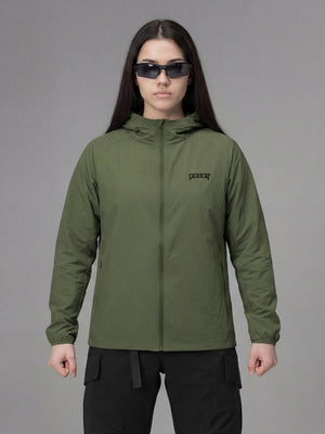 Куртка вітрівка жіноча BEZET Solguard UV 100 хакi