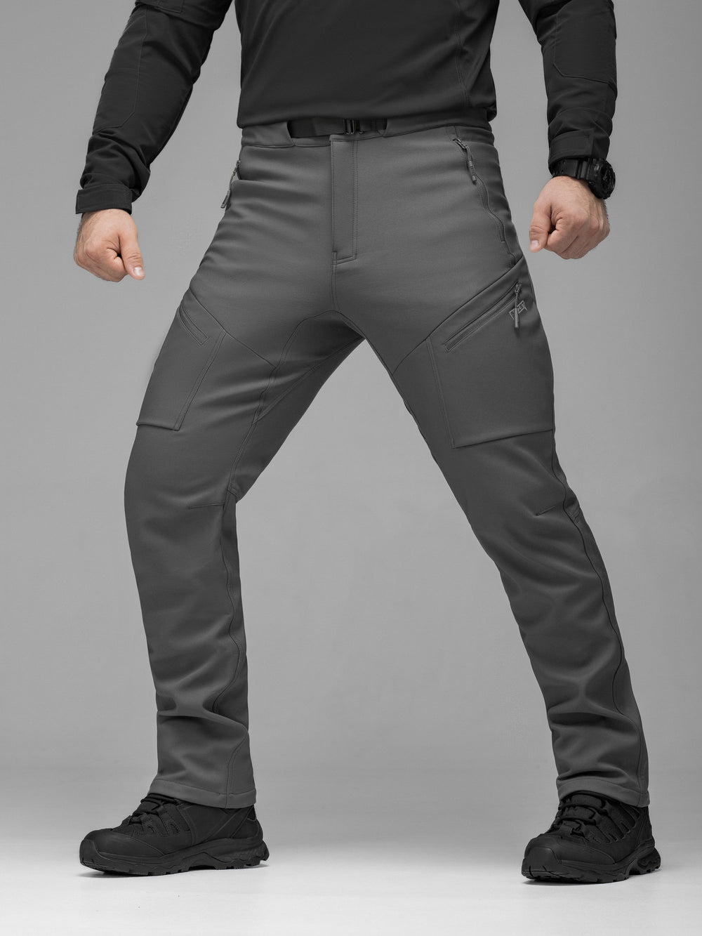 Штани карго тактичні Softshell BEZET Techwear сірий