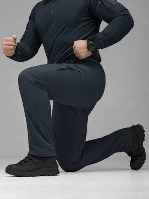 Штани карго тактичні Softshell BEZET Techwear синій