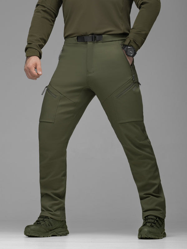 Штани карго тактичні Softshell BEZET Techwear хакі