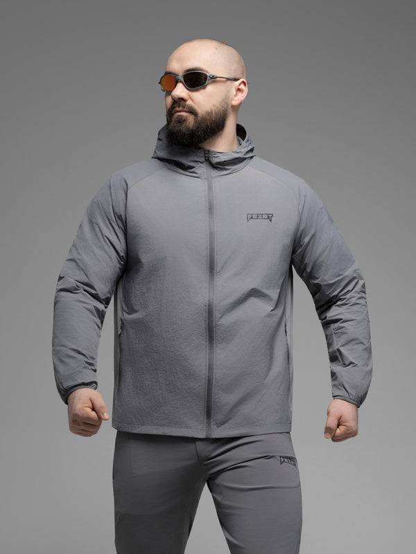 Куртка вітрівка BEZET Solguard UV 100 сірий