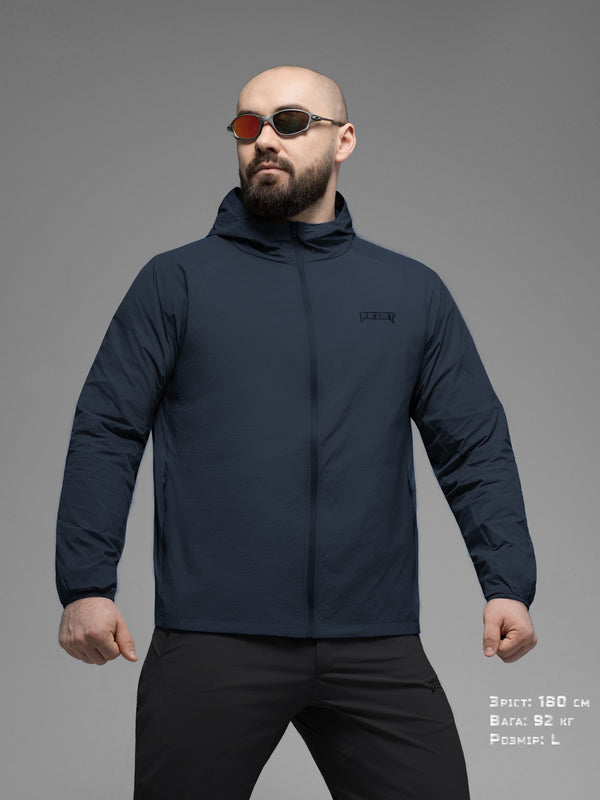 Куртка вітрівка BEZET Solguard UV 100 синій