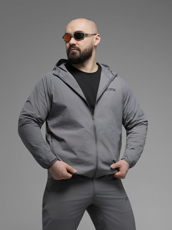 Куртка вітрівка BEZET Solguard UV 100 сірий