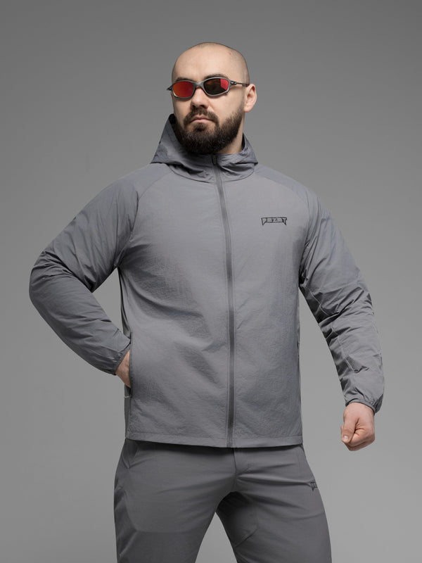 Куртка вітрівка BEZET Solguard UV 100 сірий