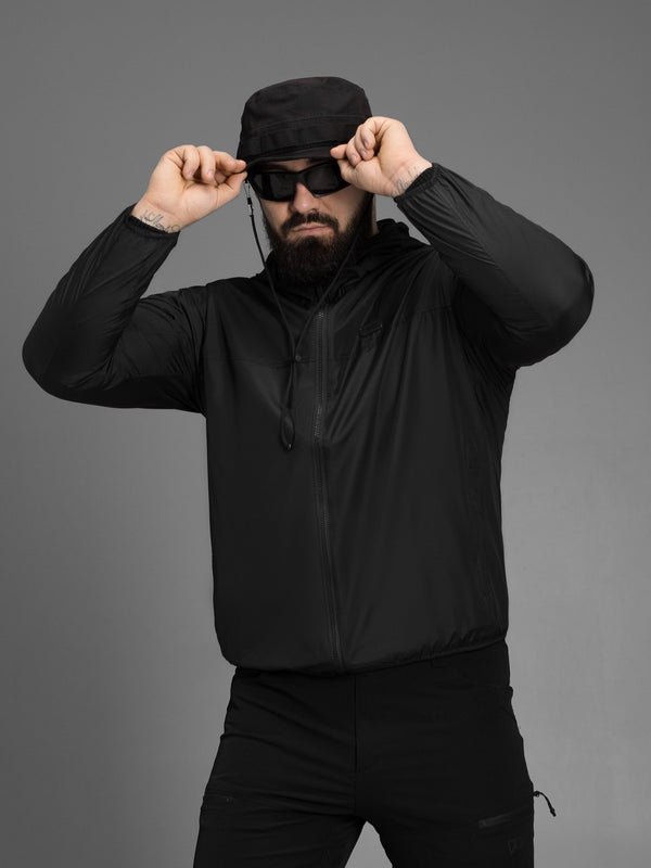 Куртка вітрівка швидкосохнуча BEZET SolarShield чорний