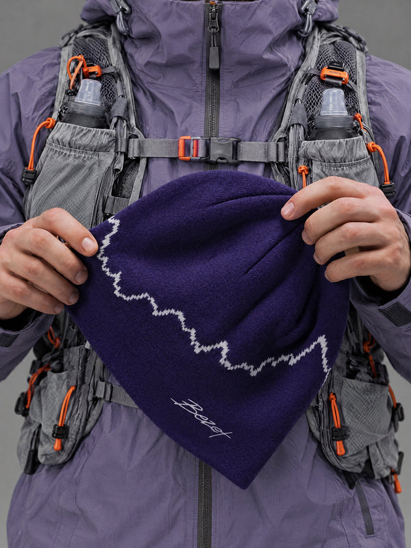 Шапка в'язана BEZET Alpine фіолетовий