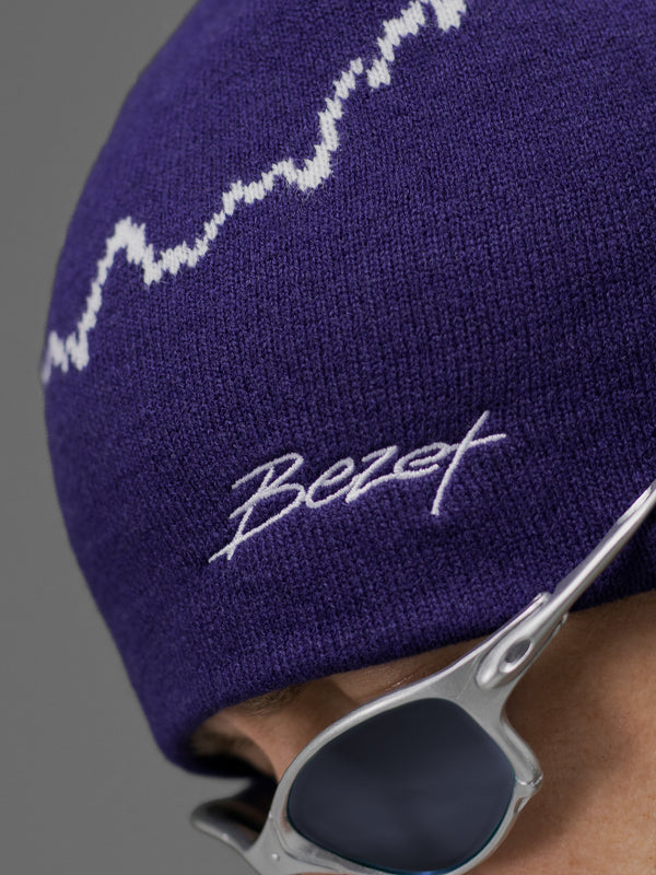 Шапка в'язана жіноча BEZET Alpine фіолетовий