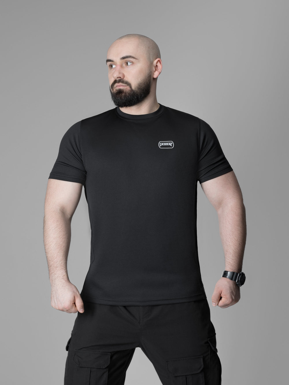 Футболка швидкосохнуча тактична BEZET Basic чорний