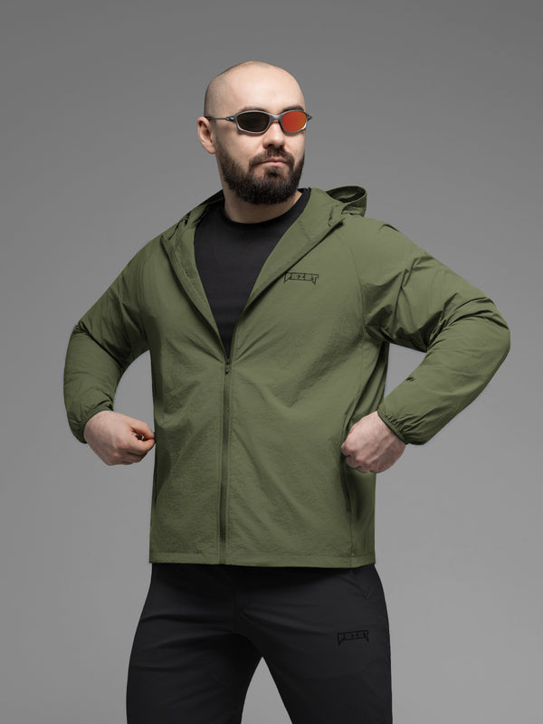 Куртка вітрівка BEZET Solguard UV 100 хакi