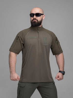 Футболка тактична бойова BEZET Combat хакі