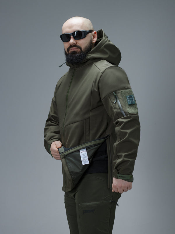 Куртка Softshell BEZET Робокоп GEN.III хакі