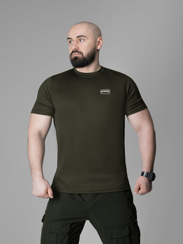 Футболка швидкосохнуча тактична BEZET Basic хакі