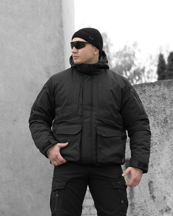 Куртка тактична зимова BEZET SnowPatrol чорний