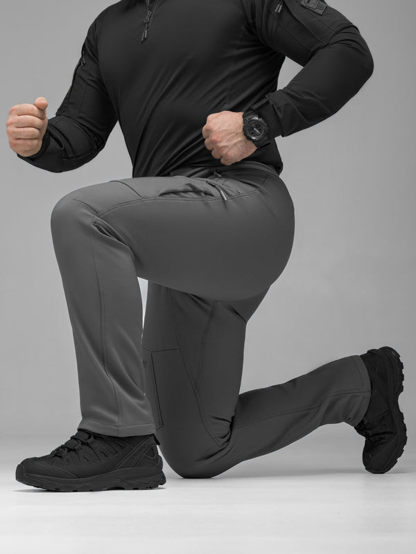 Штани карго тактичні Softshell BEZET Techwear сірий