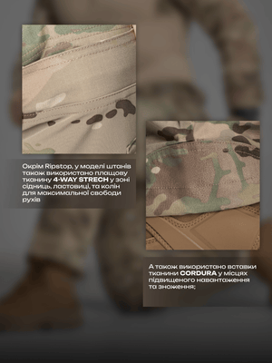 Штани карго тактичні BEZET Delta мультикам