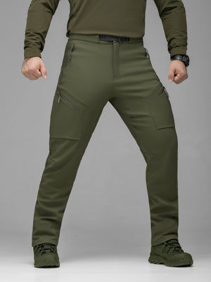Штани карго тактичні Softshell BEZET Techwear хакі