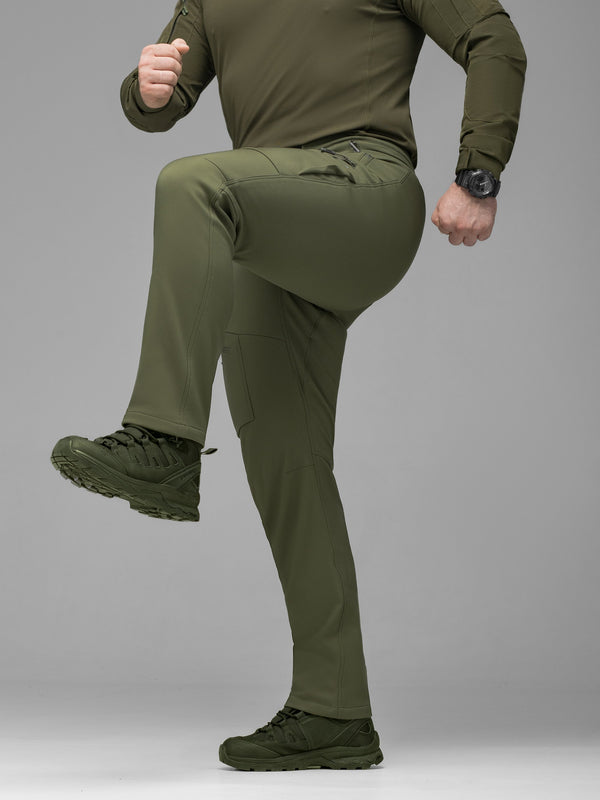 Штани карго тактичні Softshell BEZET Techwear хакі