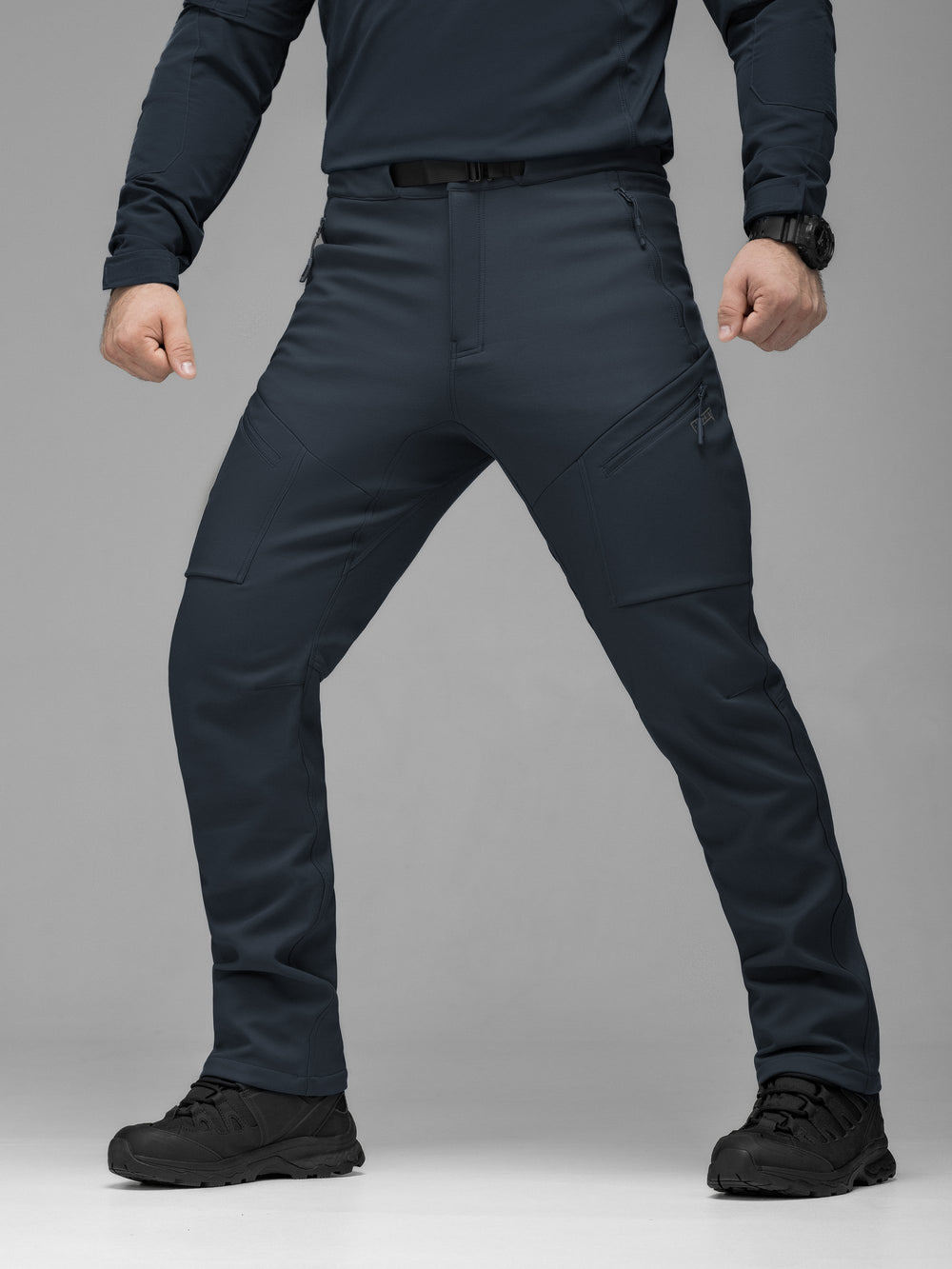 Штани карго тактичні Softshell BEZET Techwear синій