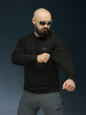Кофта світшот BEZET Skull Unit чорний