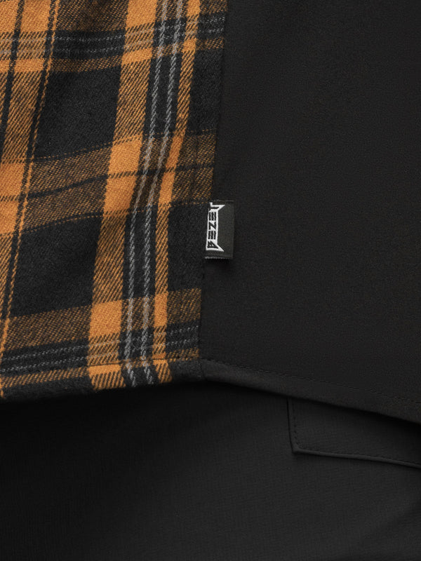 Сорочка фланелева жіноча BEZET Defender чорний/помаранчевий