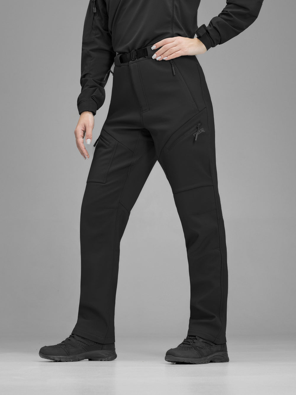 Штани карго тактичні жіночі Softshell BEZET Techwear чорний