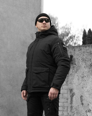 Куртка тактична зимова BEZET SnowPatrol чорний