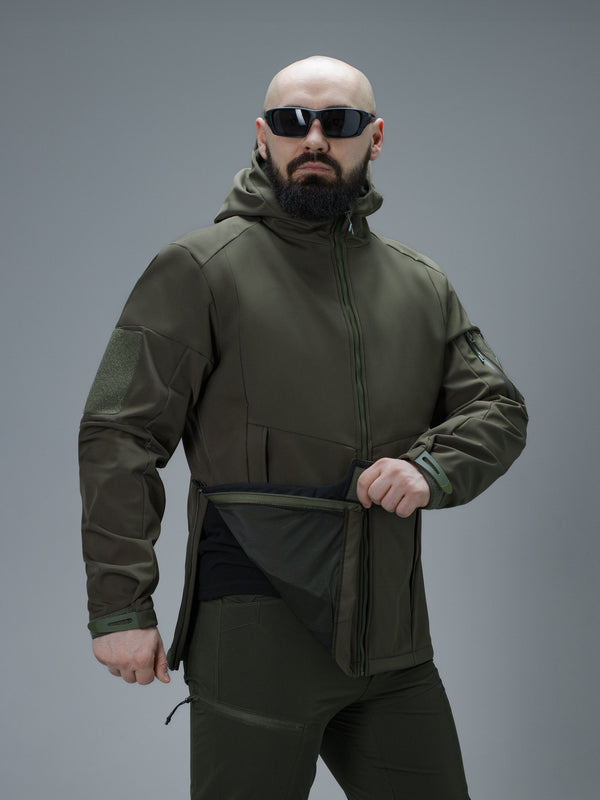 Куртка Softshell BEZET Робокоп GEN.III хакі