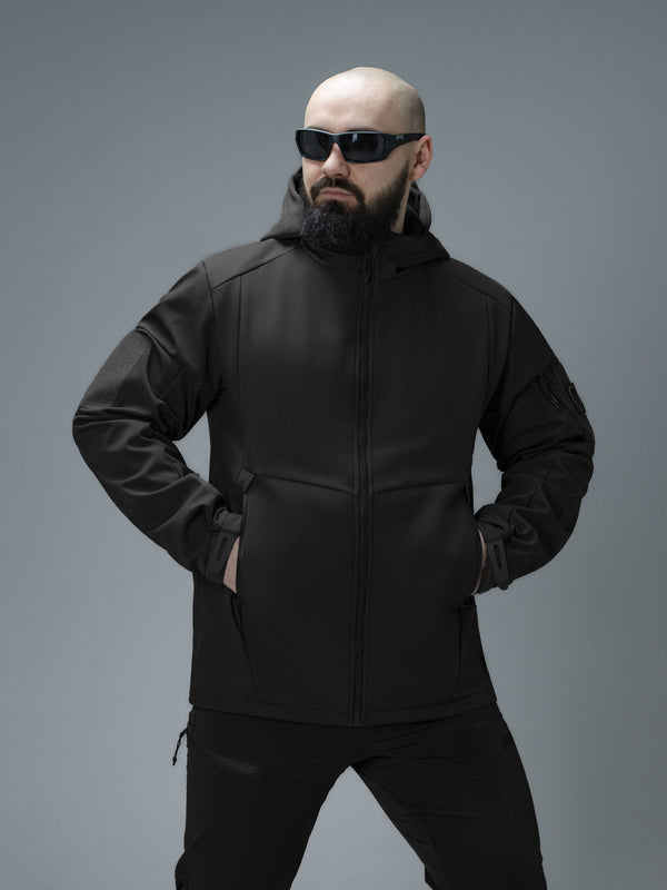 Куртка Softshell BEZET Робокоп GEN.III чорний
